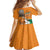 Personalised Ivory Coast Independence Day Family Matching Off The Shoulder Long Sleeve Dress and Hawaiian Shirt Yamoussoukro Coat Of Arms