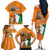 Personalised Ivory Coast Independence Day Family Matching Off The Shoulder Long Sleeve Dress and Hawaiian Shirt Yamoussoukro Coat Of Arms