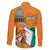 Personalised Ivory Coast Independence Day Family Matching Off The Shoulder Long Sleeve Dress and Hawaiian Shirt Yamoussoukro Coat Of Arms