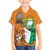 Personalised Ivory Coast Independence Day Family Matching Off The Shoulder Long Sleeve Dress and Hawaiian Shirt Yamoussoukro Coat Of Arms