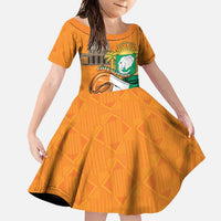 Personalised Ivory Coast Independence Day Family Matching Off Shoulder Maxi Dress and Hawaiian Shirt Yamoussoukro Coat Of Arms