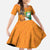 Personalised Ivory Coast Independence Day Family Matching Off Shoulder Maxi Dress and Hawaiian Shirt Yamoussoukro Coat Of Arms