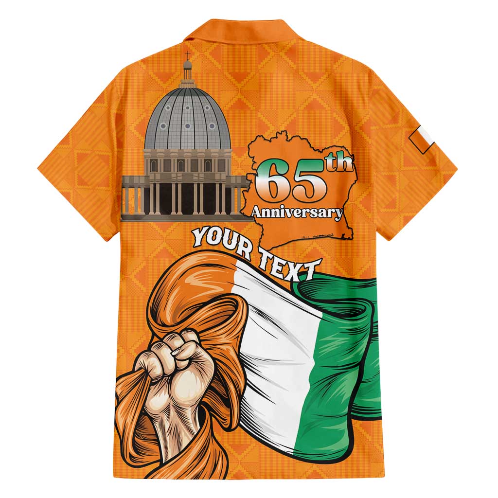 Personalised Ivory Coast Independence Day Family Matching Off Shoulder Maxi Dress and Hawaiian Shirt Yamoussoukro Coat Of Arms