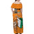 Personalised Ivory Coast Independence Day Family Matching Off Shoulder Maxi Dress and Hawaiian Shirt Yamoussoukro Coat Of Arms
