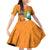 Personalised Ivory Coast Independence Day Family Matching Off Shoulder Short Dress and Hawaiian Shirt Yamoussoukro Coat Of Arms
