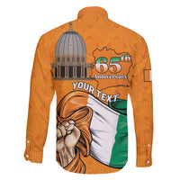 Personalised Ivory Coast Independence Day Family Matching Off Shoulder Short Dress and Hawaiian Shirt Yamoussoukro Coat Of Arms