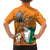 Personalised Ivory Coast Independence Day Family Matching Short Sleeve Bodycon Dress and Hawaiian Shirt Yamoussoukro Coat Of Arms