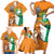 Personalised Ivory Coast Independence Day Family Matching Short Sleeve Bodycon Dress and Hawaiian Shirt Yamoussoukro Coat Of Arms