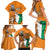 Personalised Ivory Coast Independence Day Family Matching Short Sleeve Bodycon Dress and Hawaiian Shirt Yamoussoukro Coat Of Arms