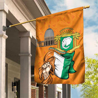 Ivory Coast Independence Day Garden Flag Yamoussoukro Coat Of Arms