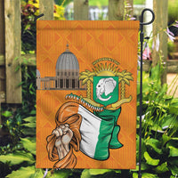 Ivory Coast Independence Day Garden Flag Yamoussoukro Coat Of Arms