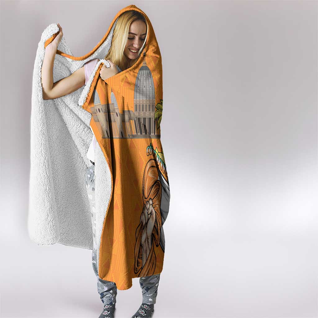 Ivory Coast Independence Day Hooded Blanket Yamoussoukro Coat Of Arms
