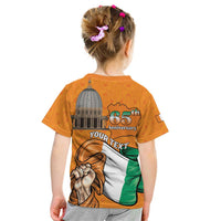 Personalised Ivory Coast Independence Day Kid T Shirt Yamoussoukro Coat Of Arms
