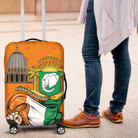 Ivory Coast Independence Day Luggage Cover Yamoussoukro Coat Of Arms