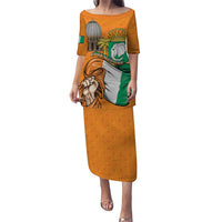 Personalised Ivory Coast Independence Day Puletasi Yamoussoukro Coat Of Arms