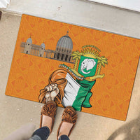 Ivory Coast Independence Day Rubber Doormat Yamoussoukro Coat Of Arms