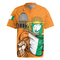 Personalised Ivory Coast Independence Day Rugby Jersey Yamoussoukro Coat Of Arms