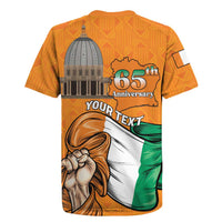 Personalised Ivory Coast Independence Day Rugby Jersey Yamoussoukro Coat Of Arms