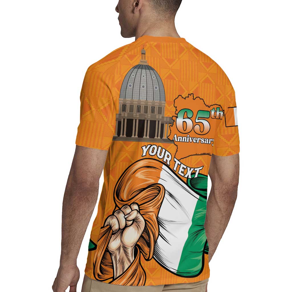 Personalised Ivory Coast Independence Day Rugby Jersey Yamoussoukro Coat Of Arms