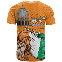 Personalised Ivory Coast Independence Day T Shirt Yamoussoukro Coat Of Arms
