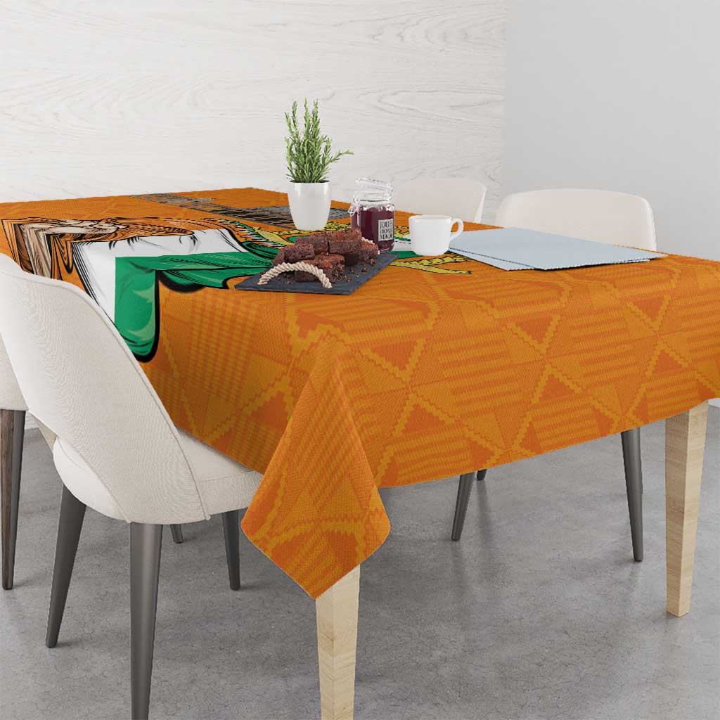 Ivory Coast Independence Day Tablecloth Yamoussoukro Coat Of Arms