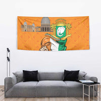 Ivory Coast Independence Day Tapestry Yamoussoukro Coat Of Arms