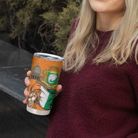 Personalised Ivory Coast Independence Day Tumbler Cup Yamoussoukro Coat Of Arms