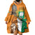 Personalised Ivory Coast Independence Day Wearable Blanket Hoodie Yamoussoukro Coat Of Arms