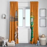 Ivory Coast Independence Day Window Curtain Yamoussoukro Coat Of Arms