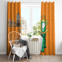 Ivory Coast Independence Day Window Curtain Yamoussoukro Coat Of Arms