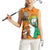 Personalised Ivory Coast Independence Day Women Sleeveless Polo Shirt Yamoussoukro Coat Of Arms