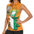 Personalised Ivory Coast Independence Day Women Sleeveless Polo Shirt Yamoussoukro Coat Of Arms