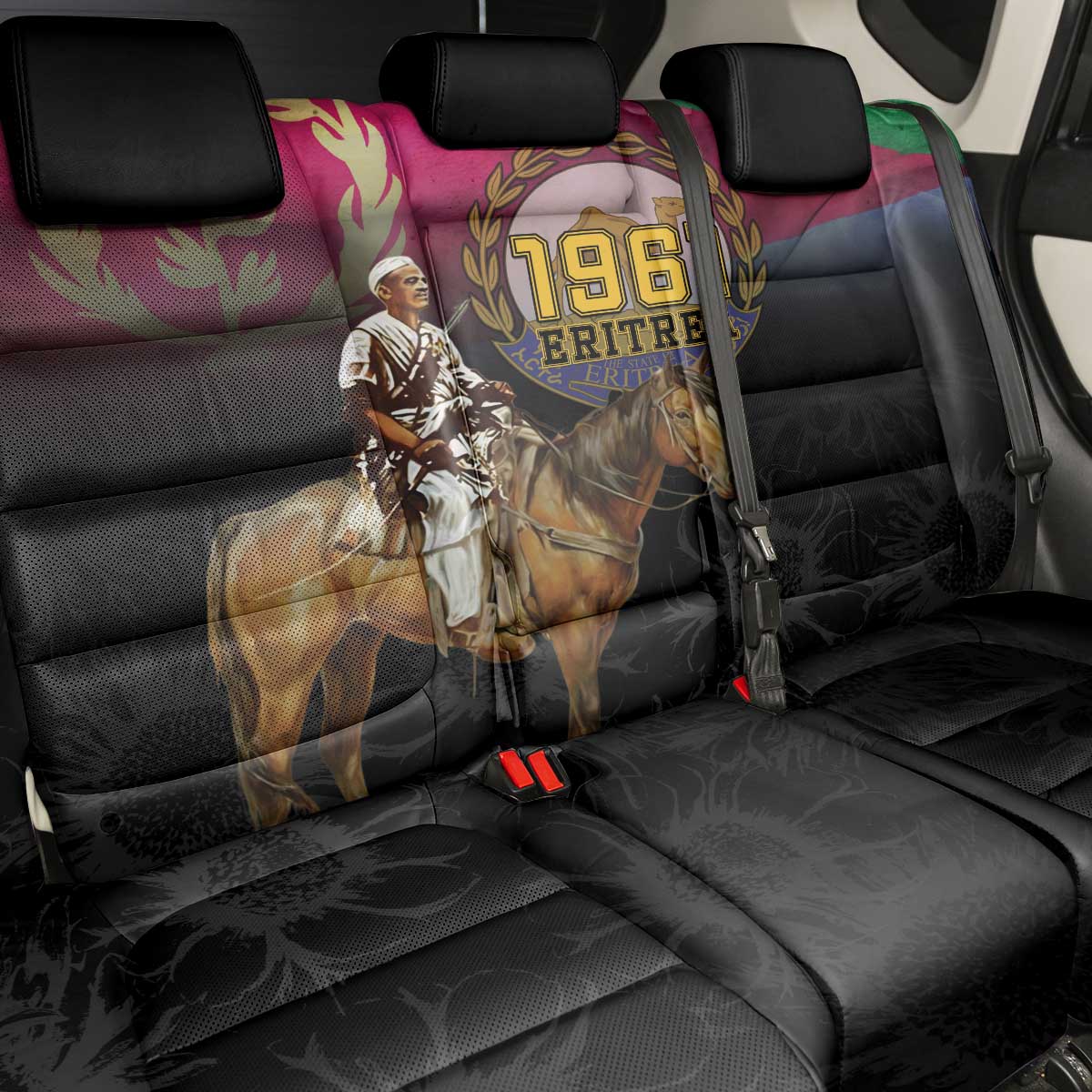Happy Eritrea Revolution Day Back Car Seat Cover Remember Hamid Idris Awate - Wonder Print Shop