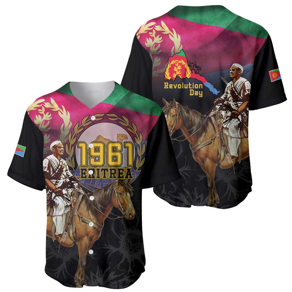 Happy Eritrea Revolution Day Baseball Jersey Remember Hamid Idris Awate - Wonder Print Shop