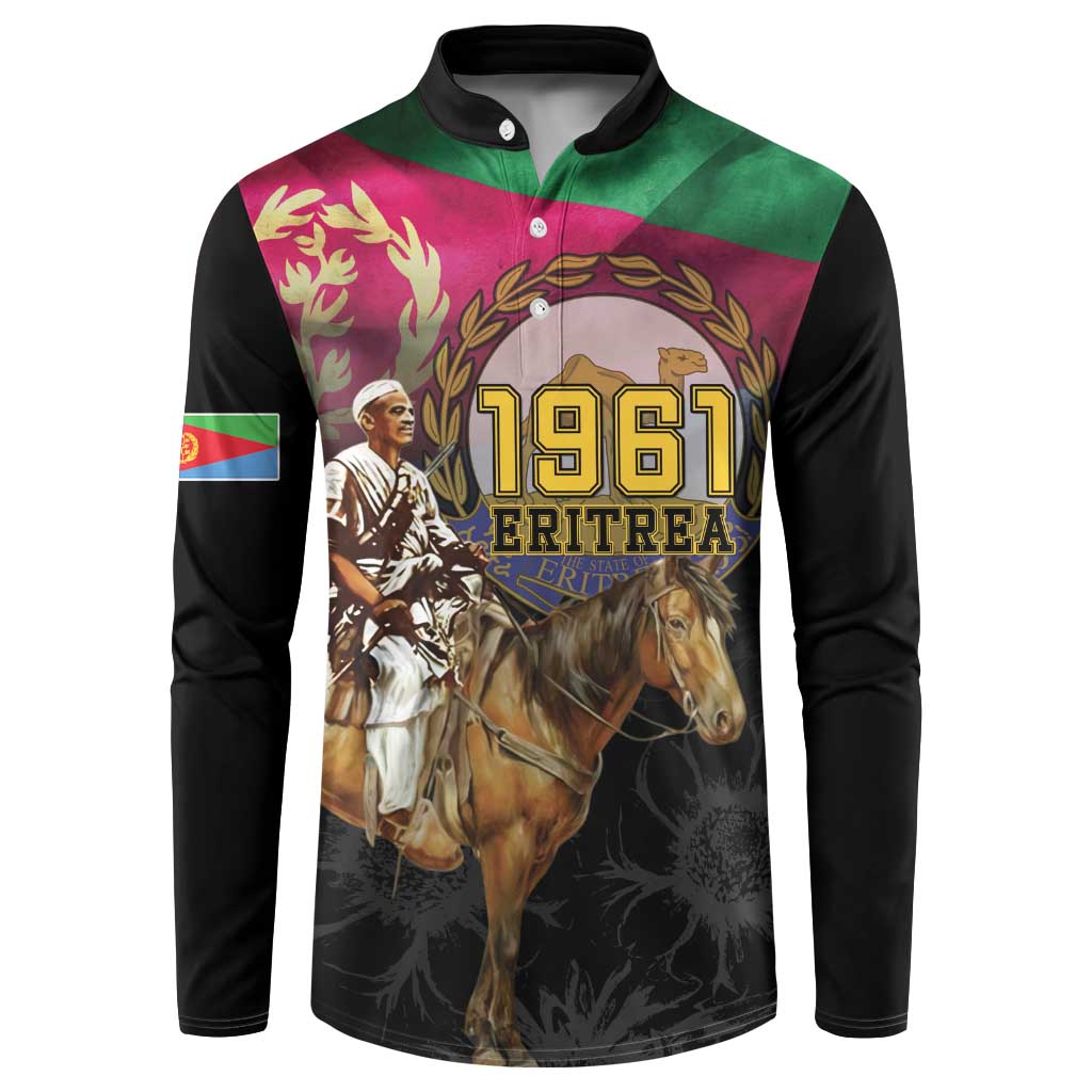 Happy Eritrea Revolution Day Button Sweatshirt Remember Hamid Idris Awate - Wonder Print Shop