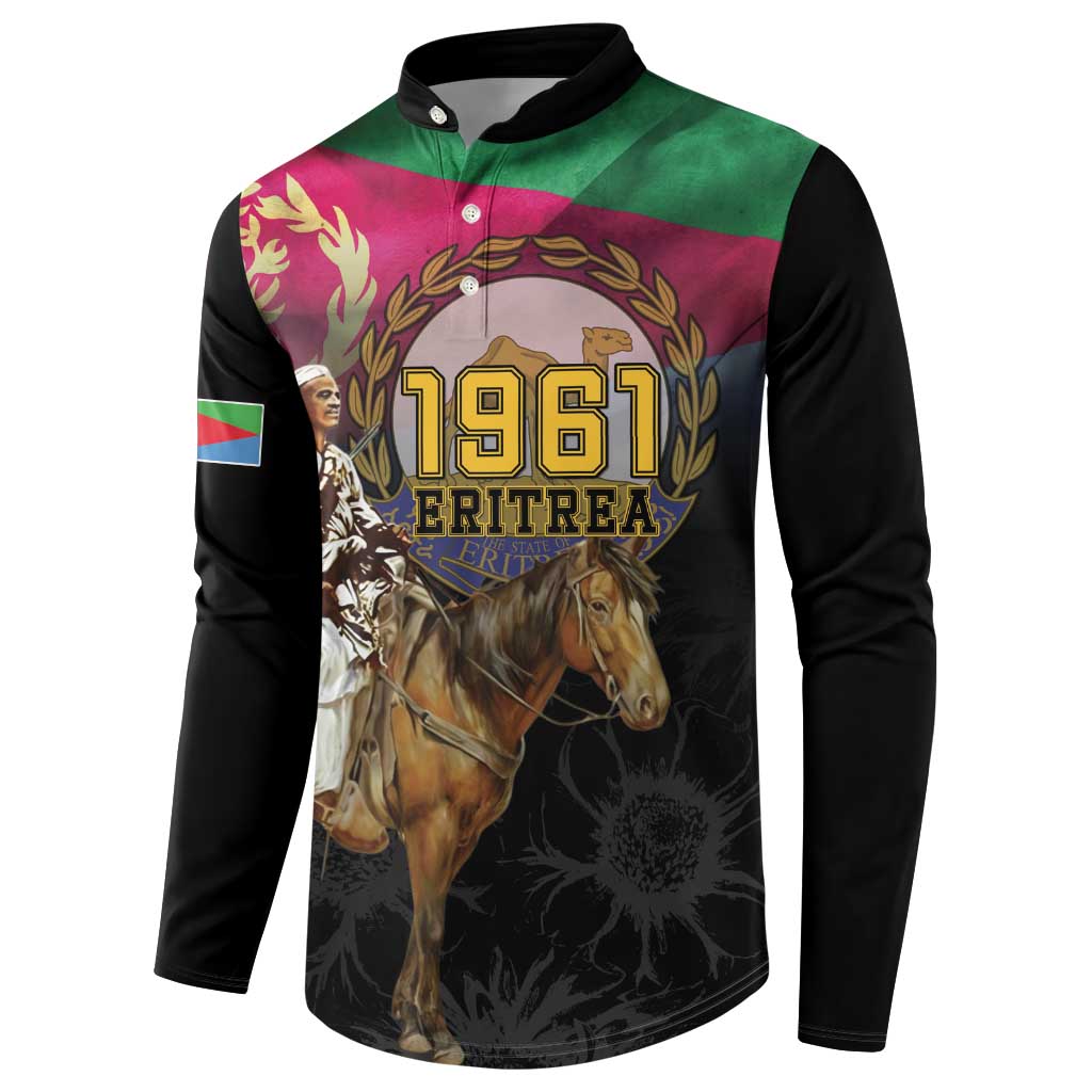 Happy Eritrea Revolution Day Button Sweatshirt Remember Hamid Idris Awate - Wonder Print Shop