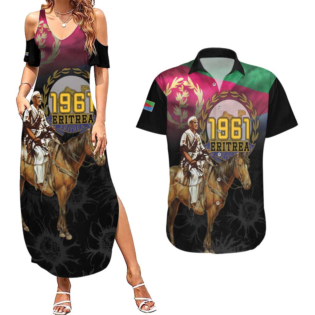 Happy Eritrea Revolution Day Couples Matching Summer Maxi Dress and Hawaiian Shirt Remember Hamid Idris Awate - Wonder Print Shop