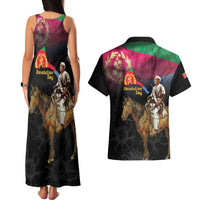 Happy Eritrea Revolution Day Couples Matching Tank Maxi Dress and Hawaiian Shirt Remember Hamid Idris Awate - Wonder Print Shop
