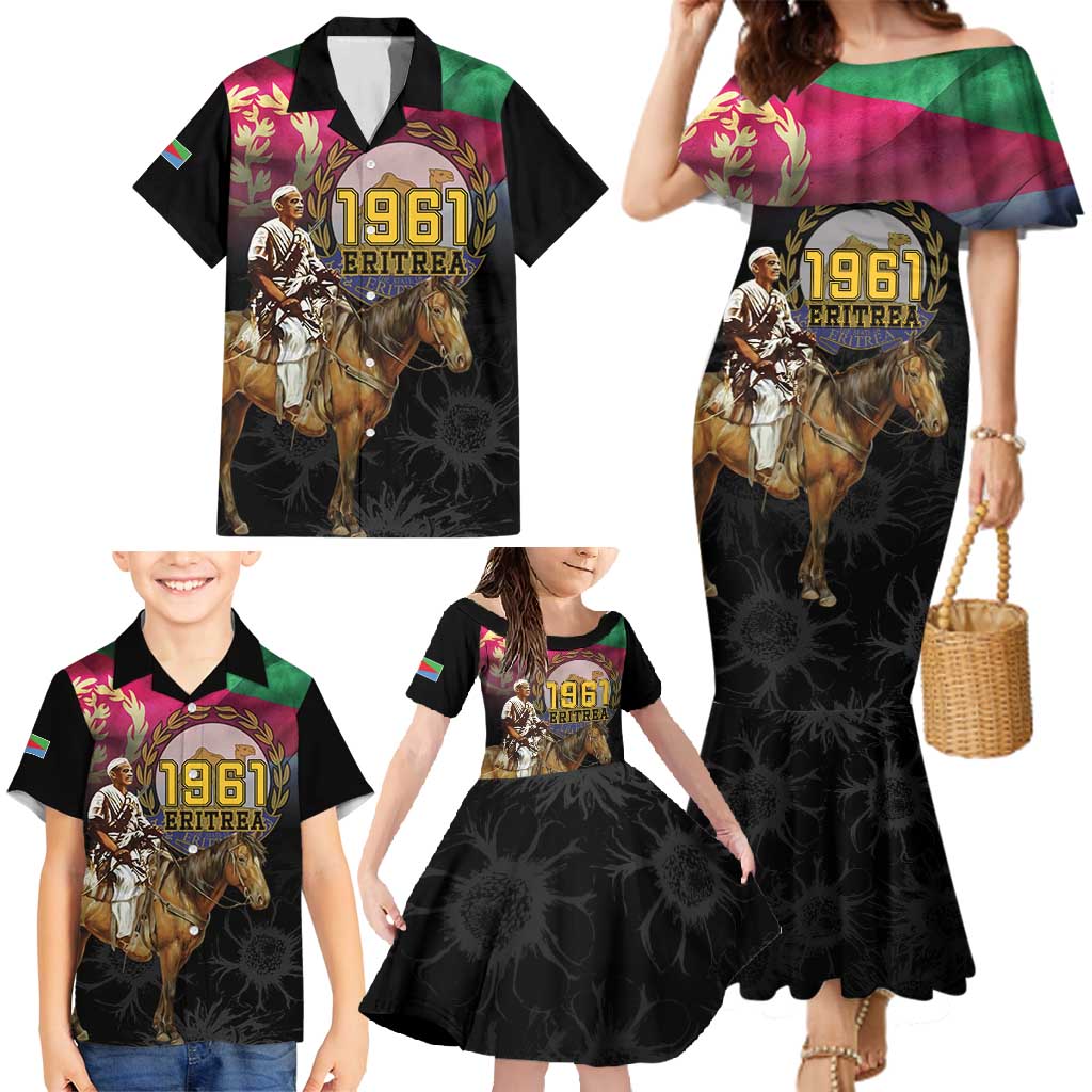 Happy Eritrea Revolution Day Family Matching Mermaid Dress and Hawaiian Shirt Remember Hamid Idris Awate - Wonder Print Shop