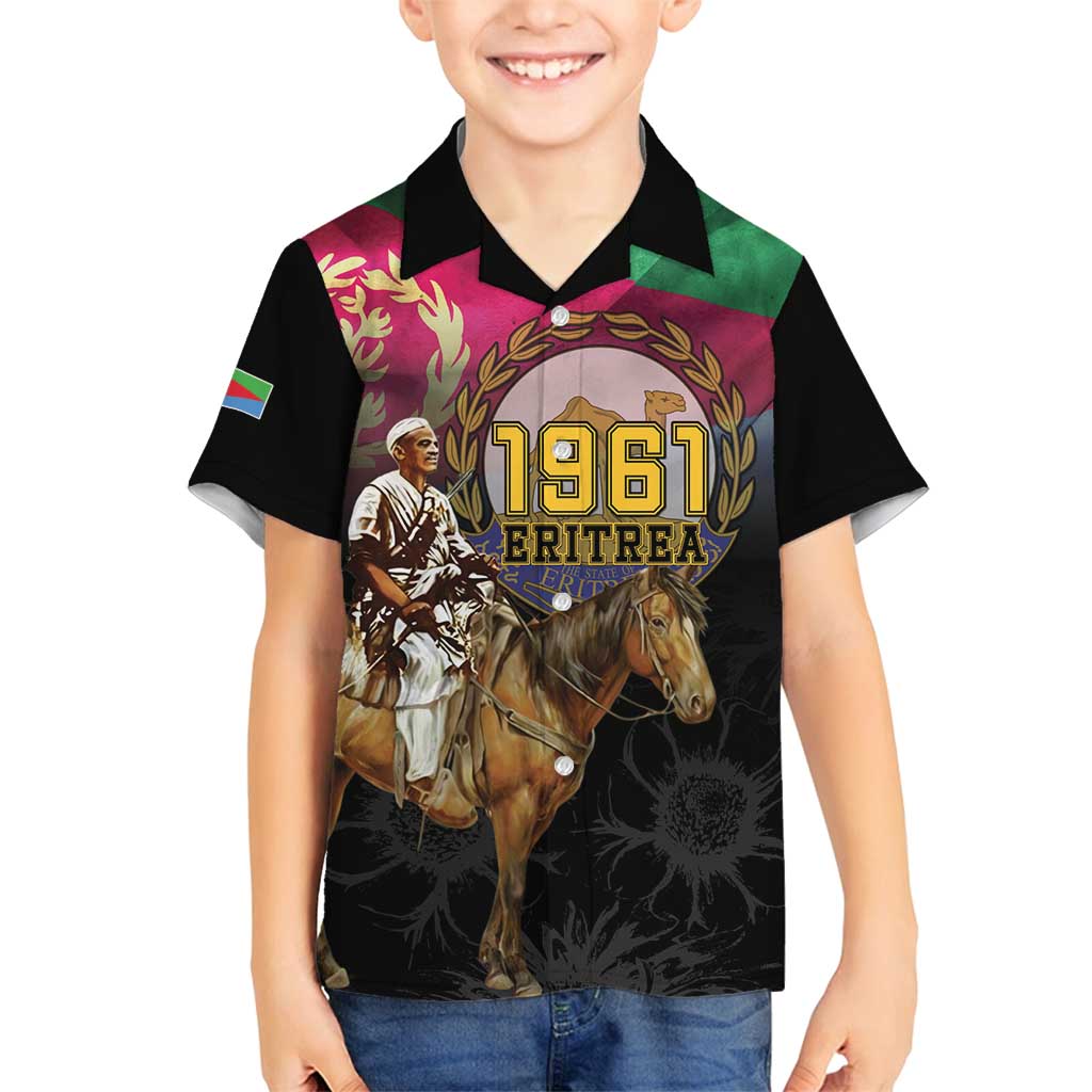 Happy Eritrea Revolution Day Family Matching Off Shoulder Short Dress and Hawaiian Shirt Remember Hamid Idris Awate - Wonder Print Shop