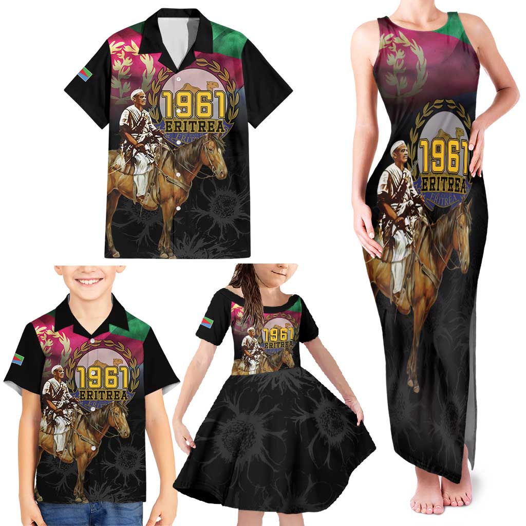 Happy Eritrea Revolution Day Family Matching Tank Maxi Dress and Hawaiian Shirt Remember Hamid Idris Awate - Wonder Print Shop