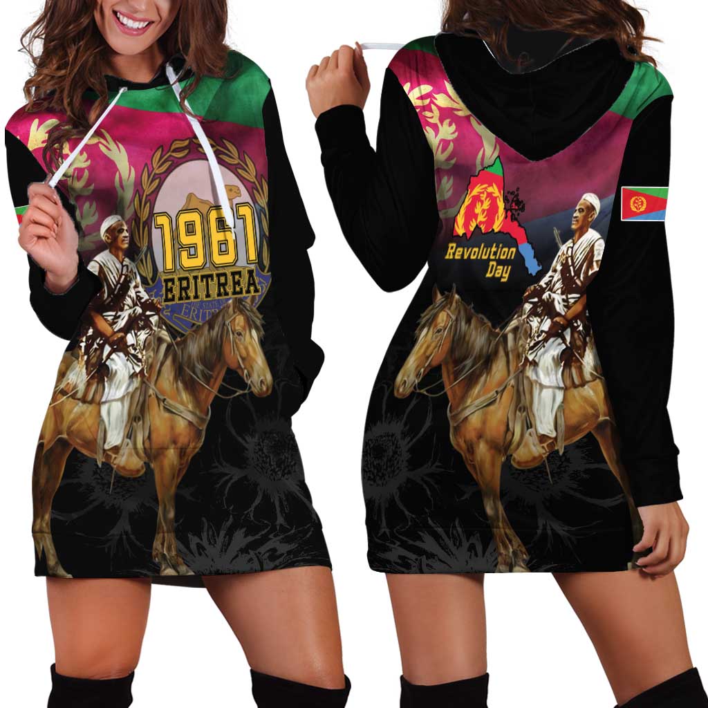 Happy Eritrea Revolution Day Hoodie Dress Remember Hamid Idris Awate - Wonder Print Shop