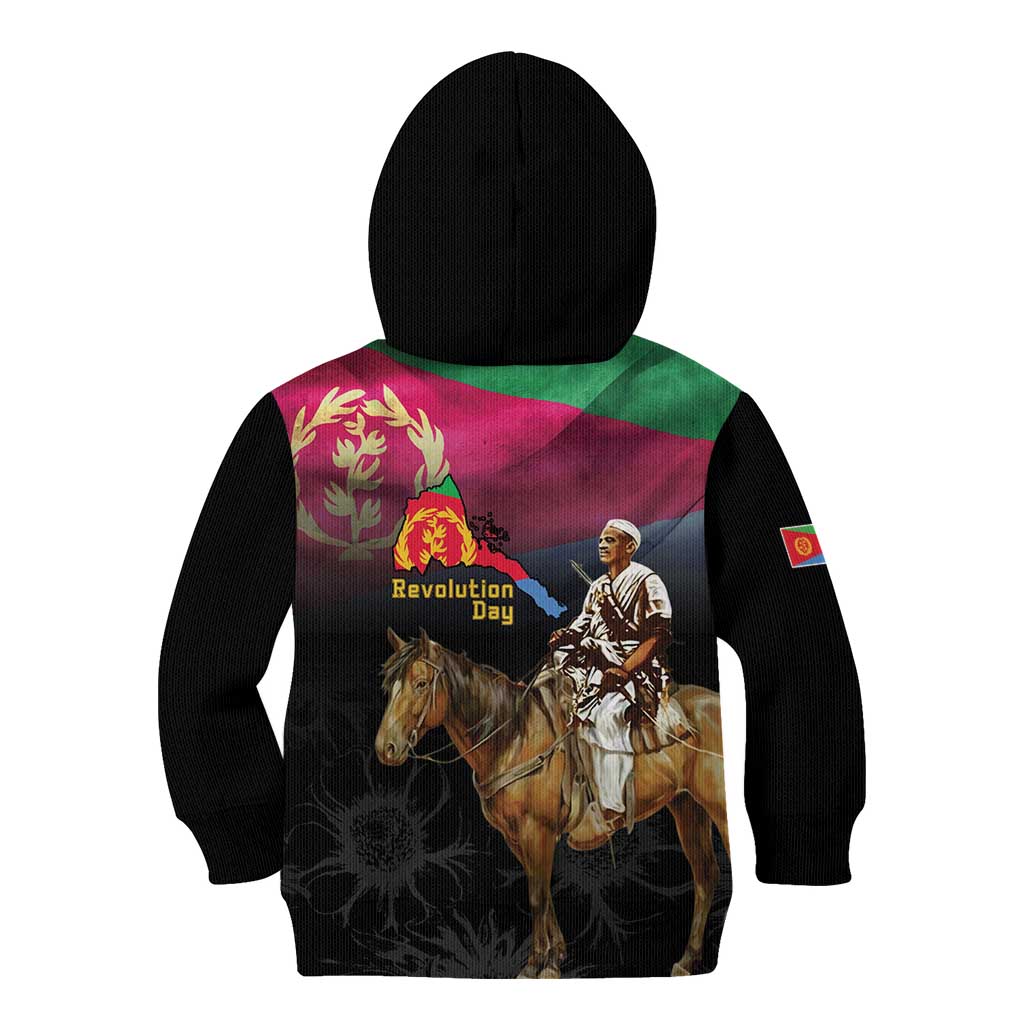Happy Eritrea Revolution Day Kid Hoodie Remember Hamid Idris Awate - Wonder Print Shop