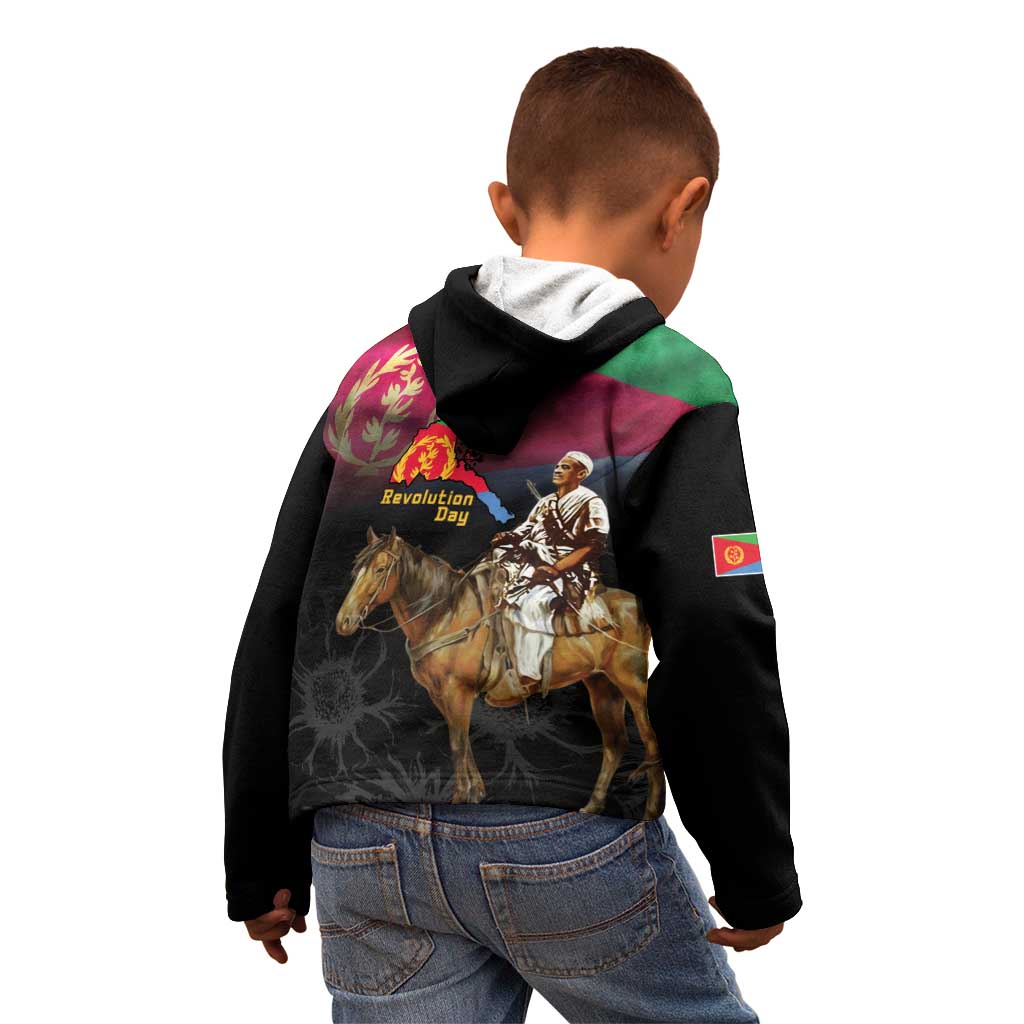 Happy Eritrea Revolution Day Kid Hoodie Remember Hamid Idris Awate - Wonder Print Shop