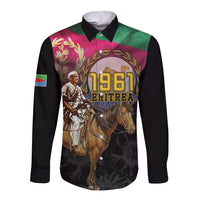 Happy Eritrea Revolution Day Long Sleeve Button Shirt Remember Hamid Idris Awate - Wonder Print Shop