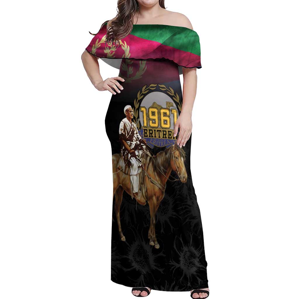 Happy Eritrea Revolution Day Off Shoulder Maxi Dress Remember Hamid Idris Awate - Wonder Print Shop