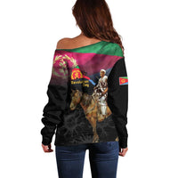 Happy Eritrea Revolution Day Off Shoulder Sweater Remember Hamid Idris Awate - Wonder Print Shop