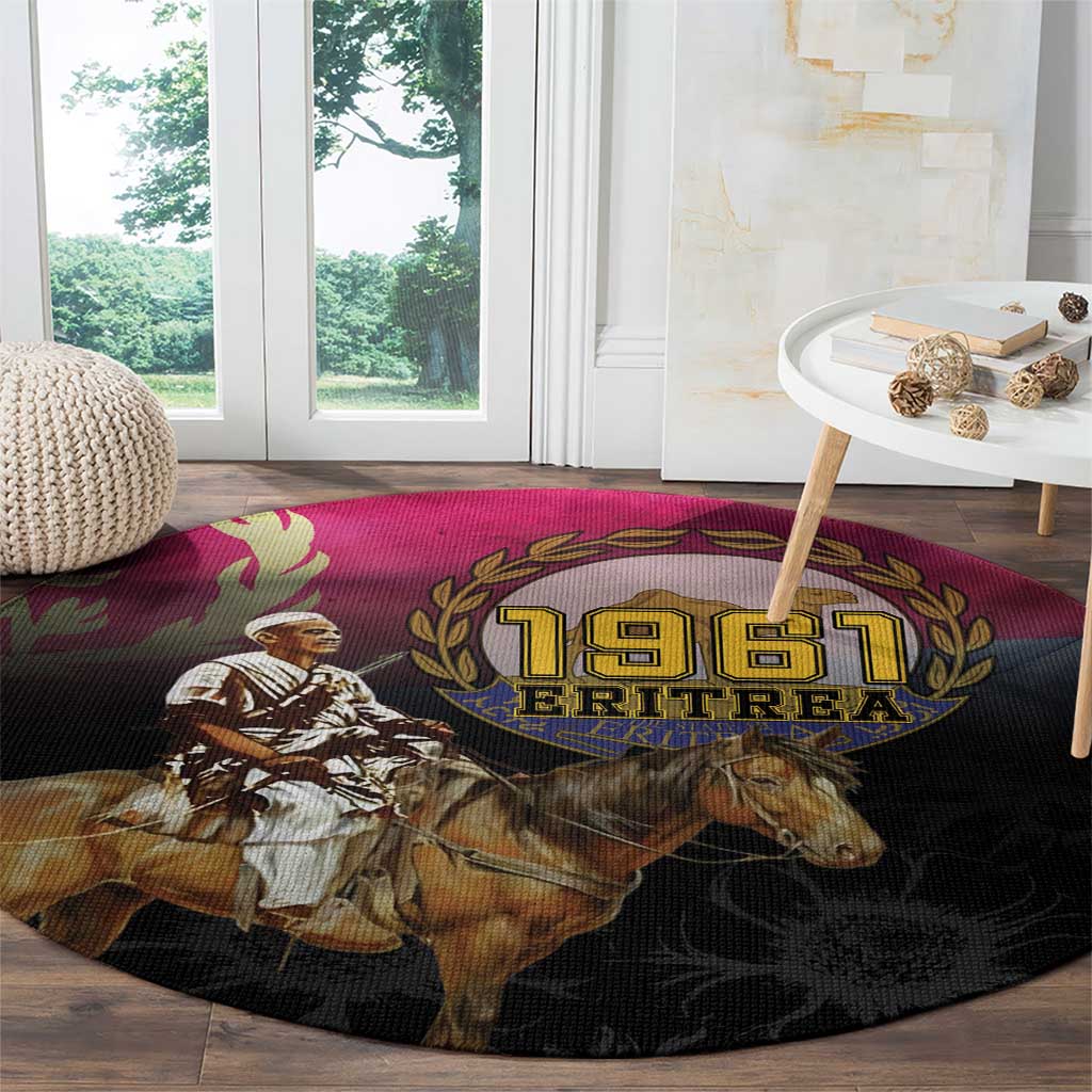 Happy Eritrea Revolution Day Round Carpet Remember Hamid Idris Awate - Wonder Print Shop