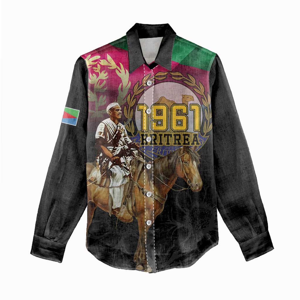 Happy Eritrea Revolution Day Women Casual Shirt Remember Hamid Idris Awate - Wonder Print Shop