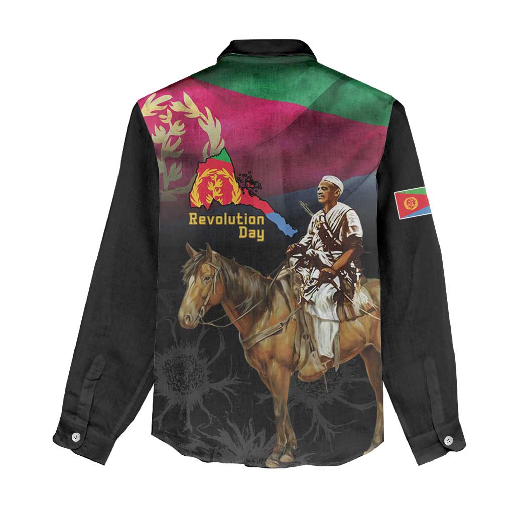 Happy Eritrea Revolution Day Women Casual Shirt Remember Hamid Idris Awate - Wonder Print Shop